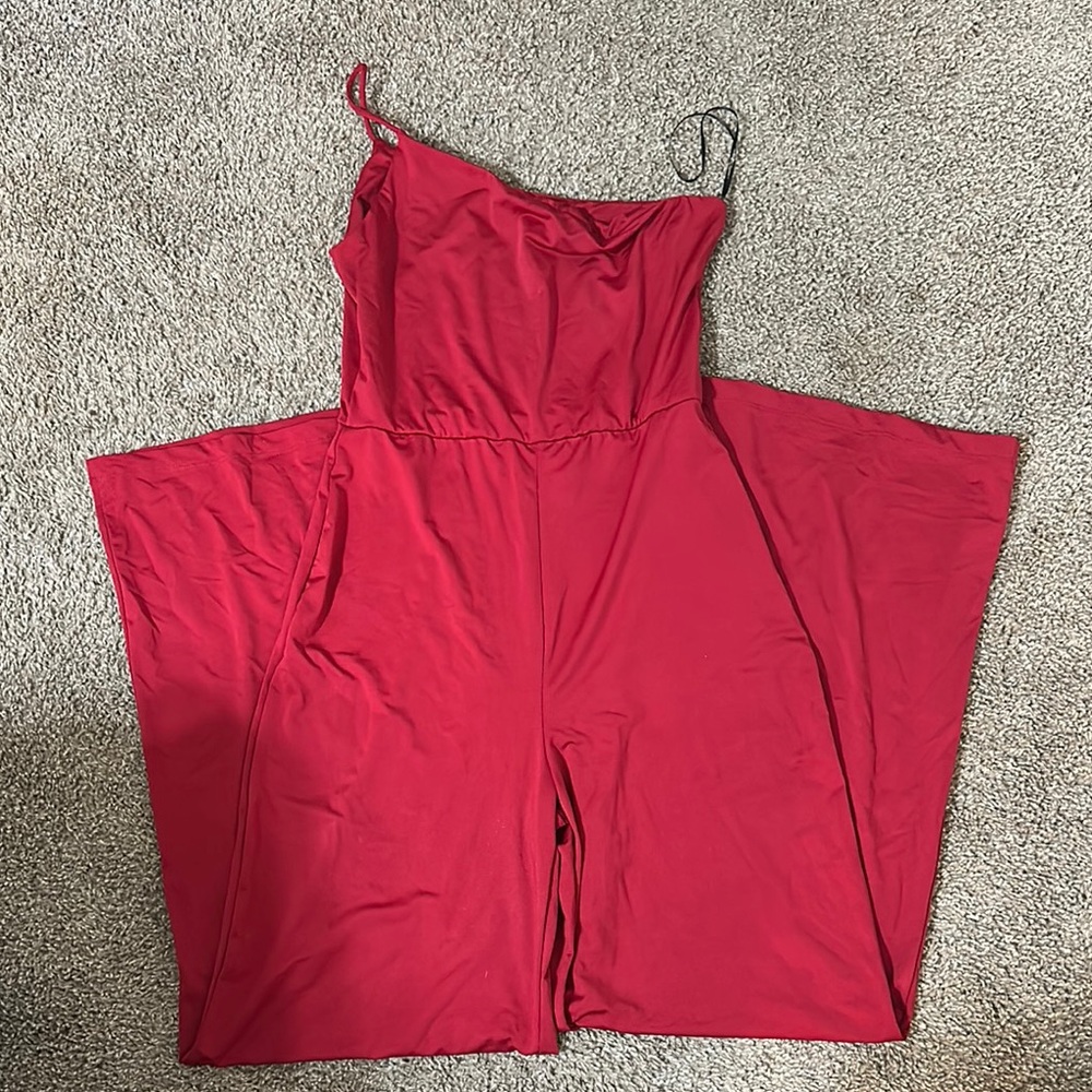 Elegant Red Jumpsuit